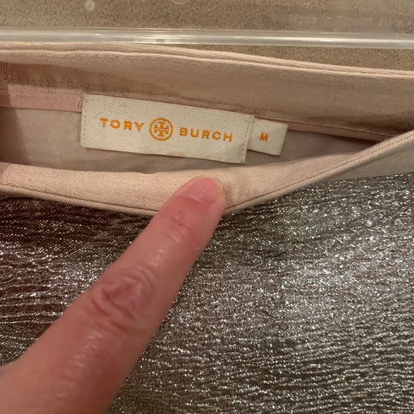 Tory Burch Kathleen Metallic Skirt - Picture 3 of 3